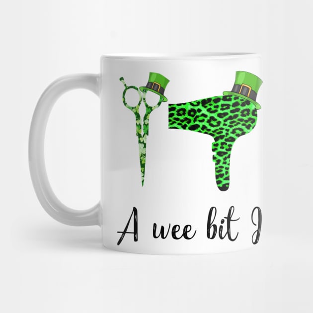 A Wee Bit Irish Hair Stylist St Patrick_s Day Funny Gift by HomerNewbergereq